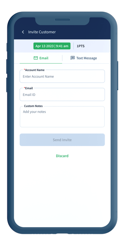 Invite customers